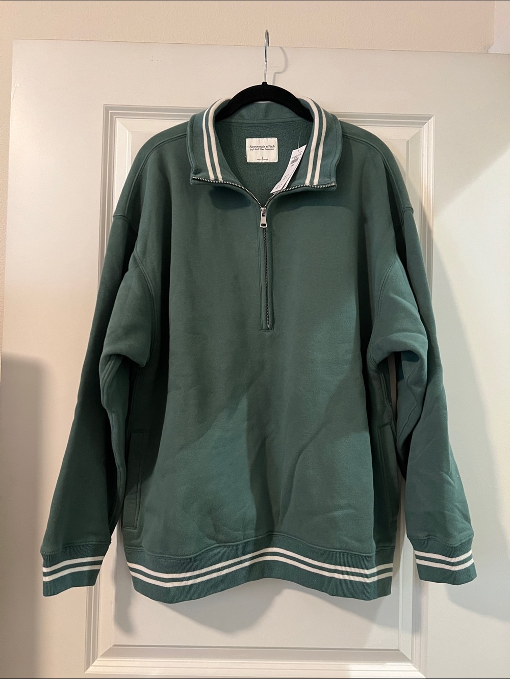 Abercrombie & Fitch Quarter-Zip Tunic Sweatshirt
